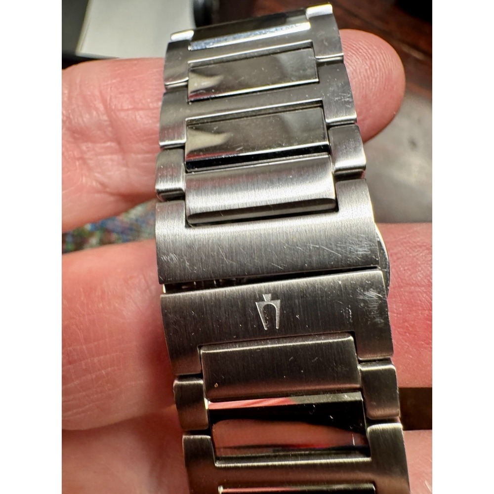 Bulova Men's Millennia Chronograph Day Date Quartz Silver Watch 41MM 96C149 - Picture 10 of 13